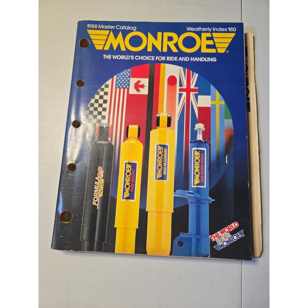 Monroe Shocks Master Parts Book ~ 1988 ~ Weatherly Index 180‎